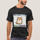 Pixel Cat Feeling Good – Happy Retro Game Status Tシャツ (正面)