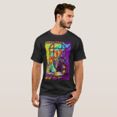 Pixel Cat T-shirt Good Artist Great Artist Design Tシャツ (正面フル)