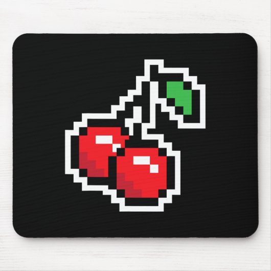 Pixel Cherries 80s Video Game Halloween Costume Ea マウスパッド (正面)