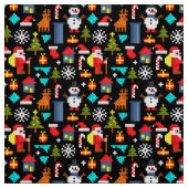 Pixel Christmas ファブリック (見本)