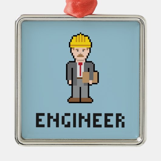 Pixel Engineerオーナメント メタルオーナメント (正面)