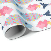 Pixel Fish and Hearts Pattern ラッピングペーパー (ロールコーナー)