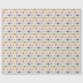 Pixel Floral Garden Pattern ラッピングペーパー (フラット)