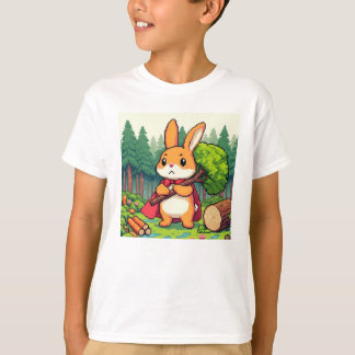 Pixel Friends：森の保護（かわいいバニー） #24 Tシャツ