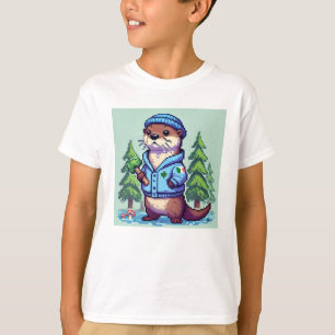 Pixel Friends：森林保護(otter) #19 Tシャツ