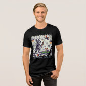 Pixel Friends: Mecha Dog (Man T-shirt)(FunnyTshirt トライブレンドＴシャツ (正面全面)