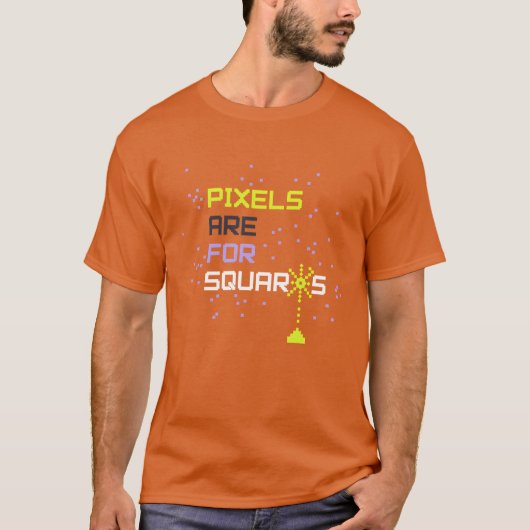 PIXEL GAME 友達 家族 Tシャツ (正面)