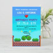 Pixel Gamer Birthday Invitation 招待状 (スタンド正面)