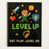 Pixel Gamer Planner – Level Up Retro Organizer プランナー手帳 (正面)