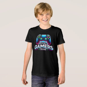 Pixel Gamersチーム – 将来のゲーマーキッズ トライブレンドＴシャツ