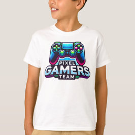 Pixel Gamersチーム – 将来のゲーマーキッズ Tシャツ
