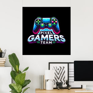 Pixel Gamersチーム – 次世代プレーヤー ポスター