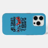 Pixel Gaming Couple Level Up Design Case-Mate iPhoneケース (裏面 (横))