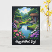 Pixel Garden Scene Card カード (黄色い花)