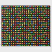 Pixel Ghost Arcade Gamer Birthday Design ラッピングペーパー (フラット)