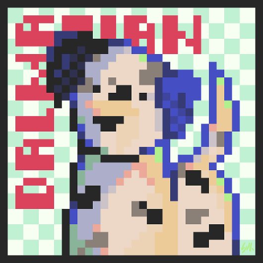 Pixel girl 缶バッジ
