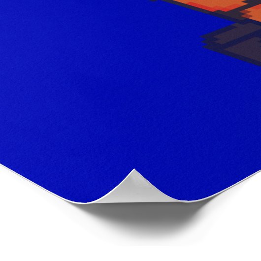 Pixel girl changing pixel art ポスター (角)