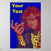 Pixel girl changing pixel art ポスター (正面)