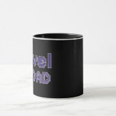 Pixel Level Up Dad Gamer Two-Tone Mug マグカップ (中央)