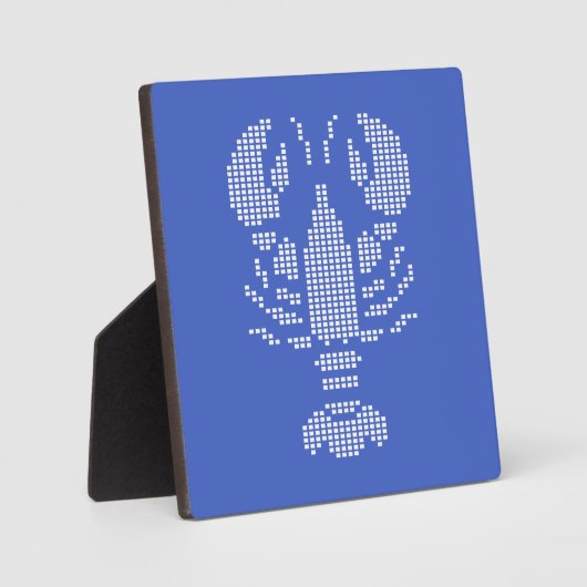 Pixel Lobster Emblem Mosaic フォトプラーク (正面)