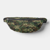 Pixel Military Camouflage Pattern ファニーパック (レイダウン)