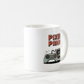 Pixel Panic Gamer Mug – Funny Retro Gaming Gift  コーヒーマグカップ (正面右)