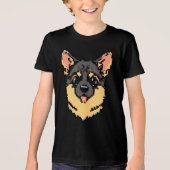 Pixel PawsとShepherdの遊び トライブレンドＴシャツ (正面)