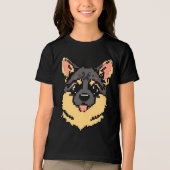 Pixel PawsとShepherdの遊び トライブレンドＴシャツ (正面)