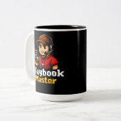 Pixel Playbook Master ツートーンマグカップ (正面左)