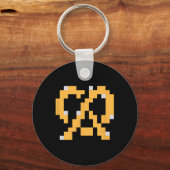 Pixel Pretzel 80s Video Game Easy Halloween Group  キーホルダー (正面)