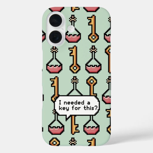 Pixel Quest -鍵とオプション Case-Mate iPhoneケース (裏面)