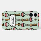 Pixel Quest -鍵とオプション Case-Mate iPhoneケース (裏面 (横))
