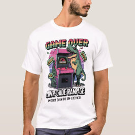 Pixel Rawr-cade Rampage: T-レックスの再起動 Tシャツ
