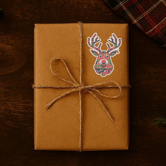 Pixel Reindeer Retro Ugly Sweater Sticker シール