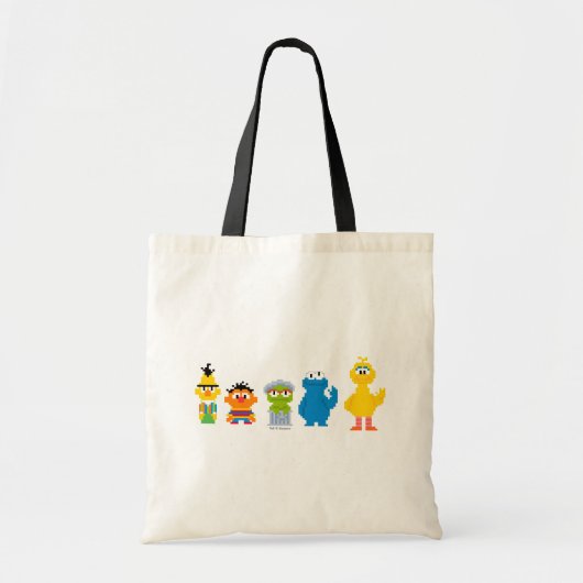 Pixel Sesame Street Characters トートバッグ (正面)