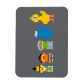 Pixel Sesame Street Characters マグネット (縦)