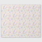 Pixel Soap Bubbles Pattern ラッピングペーパー (フラット)