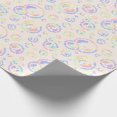 Pixel Soap Bubbles Pattern ラッピングペーパー (角)