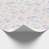 Pixel Soap Bubbles Pattern ラッピングペーパー (角)