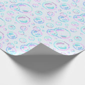 Pixel Soap Bubbles Pattern ラッピングペーパー (角)