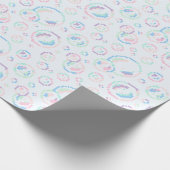 Pixel Soap Bubbles Pattern ラッピングペーパー (角)
