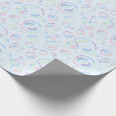 Pixel Soap Bubbles Pattern ラッピングペーパー (角)