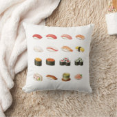 Pixel Sushi Cushion - Scan QR Code for Sushi game クッション (ブランケット)