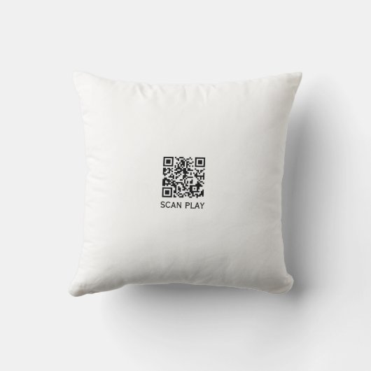 Pixel Sushi Cushion - Scan QR Code for Sushi game クッション (裏面)