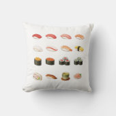 Pixel Sushi Cushion - Scan QR Code for Sushi game クッション (正面)