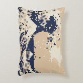 Pixel Tsunami 8ビットピクセルアート アクセントクッション (正面(垂直))