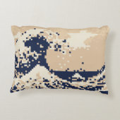 Pixel Tsunami 8ビットピクセルアート アクセントクッション (裏面)