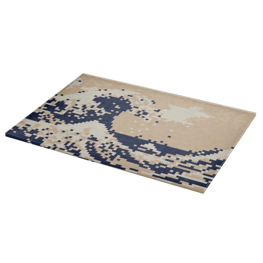 Pixel Tsunami 8ビットピクセルアート カッティングボード (角)