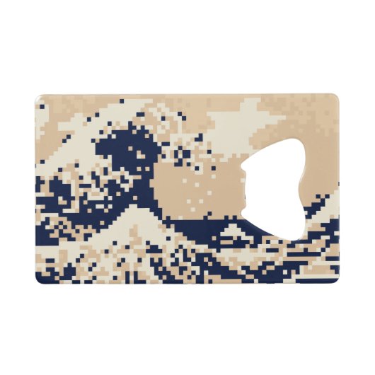 Pixel Tsunami 8ビットピクセルアート クレジットカード栓抜き (裏面横)