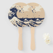 Pixel Tsunami 8ビットピクセルアート ハンドファン (正面&裏面)